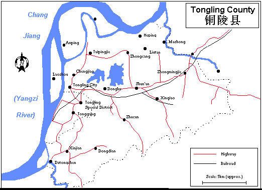 tongling map