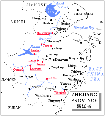 zhejiang map